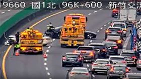 新竹,車道,車速,事故,國道,碰撞,時速,回堵圖片描述。（圖／翻攝自高公局官網）