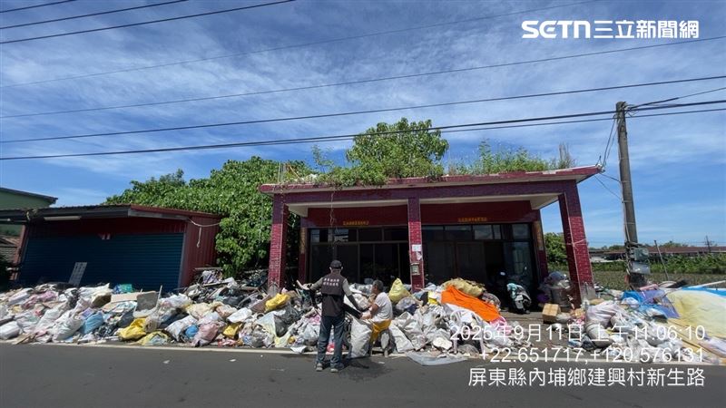 環保局將在明天進場清除，同時架設監視器緝兇。（圖／翻攝畫面）