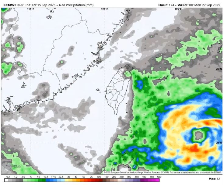 週末到下週菲律賓東方海面，會再有熱帶性低氣壓或颱風生成的機會。（圖／翻攝自天氣風險 WeatherRisk）