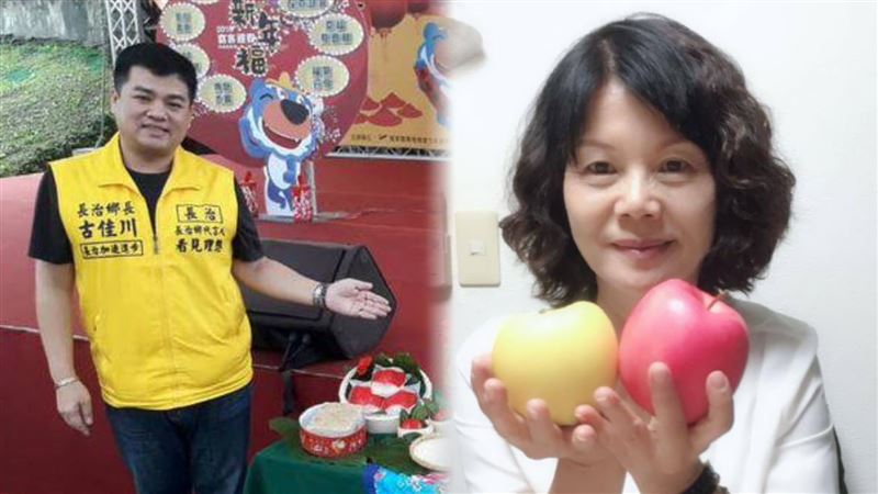 屏東縣前長治鄉長許玉秀（右）、古佳川（左），兩人因涉貪污案個別被判刑8年定讞入獄。（圖／翻攝自臉書）