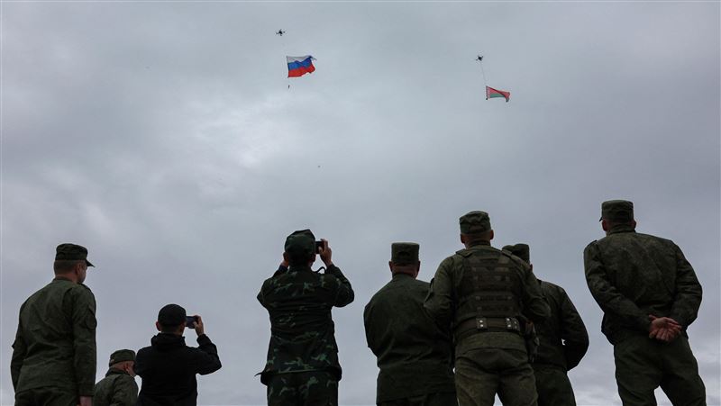 俄羅斯與白俄羅斯舉行盛大聯合軍演。（圖／路透社／達志影像）