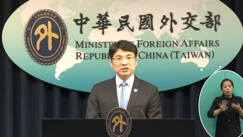 外交部發言人蕭光偉表示，作為國際社會的一分子，台灣有權在國際社會與其他理念相近國家互動交流。（圖／翻攝自外交部YT）