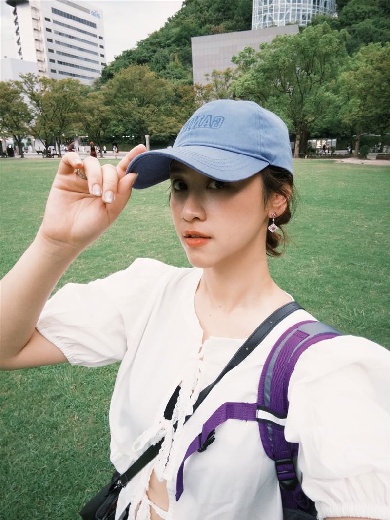 Sandy出門放電。（圖／翻攝自Sandy IG）