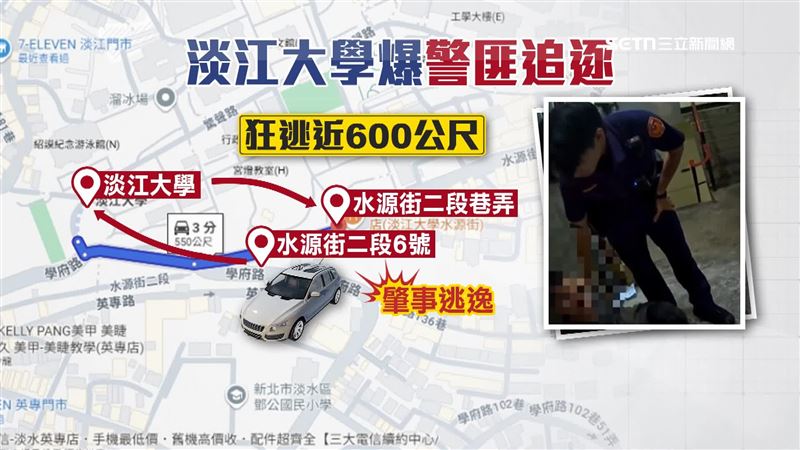 肇事駕駛棄車狂跑近600公尺
