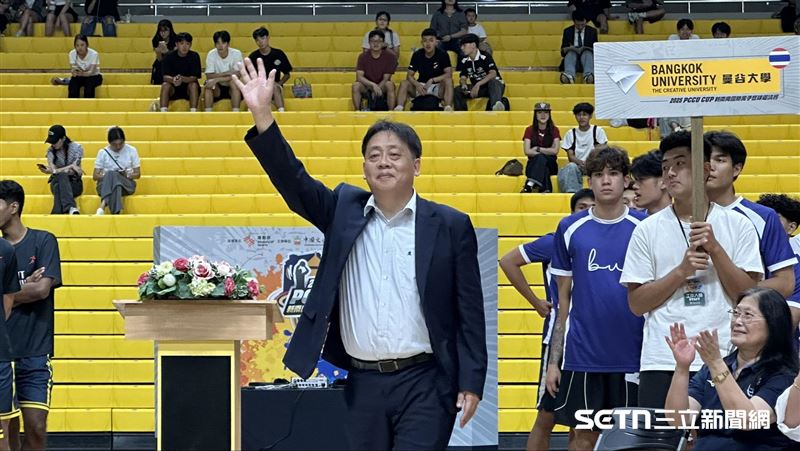中國文化大學校長王子奇出席開幕典禮。（圖／記者蔡厚瑄攝影）