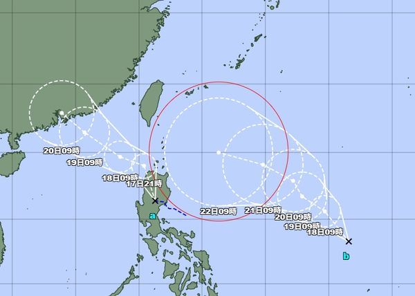 又有熱帶性低氣壓生成。（圖／日本氣象廳）