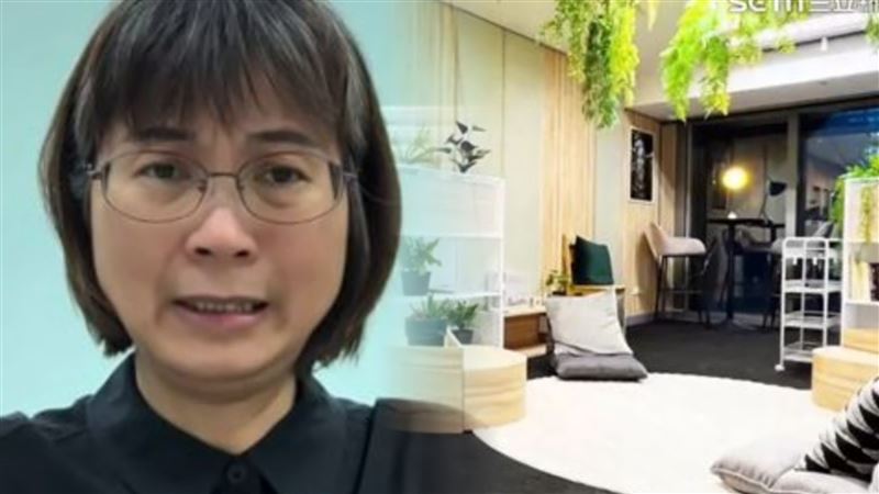 謝宜容透過關係讓廠商裝修自己的豪奢辦公室。圖片描述。（圖／翻攝畫面）