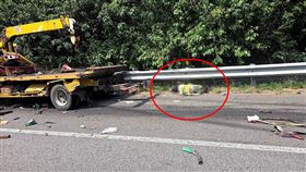 聯結車,拖吊車,車道,國道3,南下（圖／翻攝畫面）