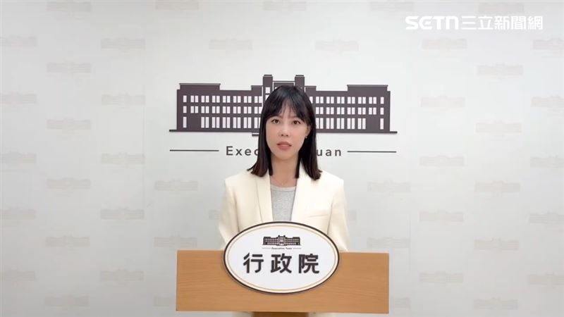 行政院發言人李慧芝說明財劃法爭議。（圖／行政院提供）