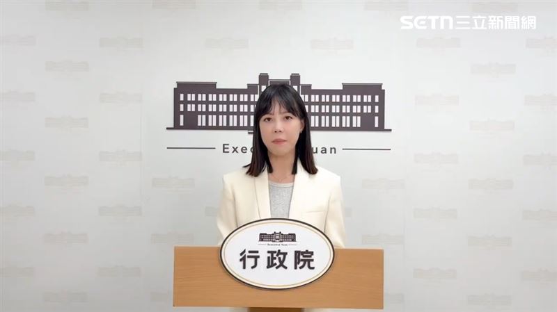 行政院發言人李慧芝說明財劃法爭議。（圖／行政院提供）