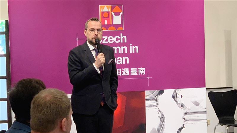 捷克經濟文化辦事處代表史坦格（David Steinke）表示，台南是一座兼具現代與傳統的美麗城市。（圖／記者蒲世芸攝影）