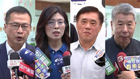 羅智強（左1）、鄭麗文（左2）、郝龍斌（右1）、張亞中（右2）接受中天新聞邀請，將在20日下午2時展開辯論。（組合圖／資料照）