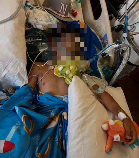 6歲孩童劇烈頭痛送醫，沒多久惡化成大癱瘓，無法行走、說話、自主呼吸。（圖／翻攝自當事人臉書）