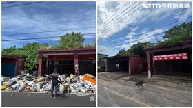 屏東米奇屋原本髒亂不堪，11名清潔隊員花5小時清出13.8噸垃圾。（圖／翻攝畫面）