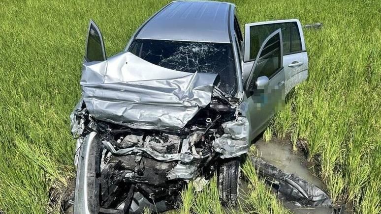 宜蘭縣三星鄉發生一起車禍事故。（圖／翻攝畫面）