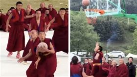 西藏的喇嘛們在寺廟前或山腳下的球場打籃球，且球技絲毫不輸正規球隊。（圖／翻攝自IG@mystictibet）