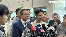 羅智強登記參選國民黨主席受訪。（圖／記者詹宜庭攝影）