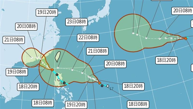 3颱接力生成　最快週日發海警不排除侵台