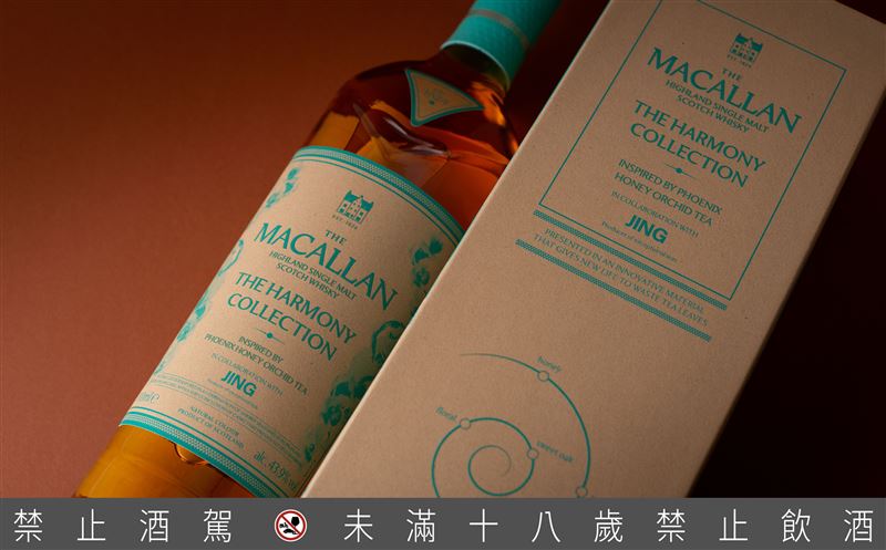 麥卡倫The Harmony Collection 第五版《蜜蘭香茶韻》風味啟程，攜手英國頂級茗茶JING Tea以茶香入韻譜寫酩與茗的和諧雅境。（圖／業者提供）
