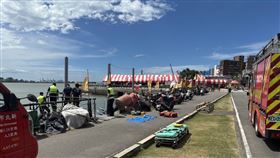 消防隊獲報到場行搶救。（圖／翻攝畫面）