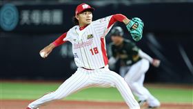 味全龍王牌土投徐若熙。（圖／味全龍提供） 