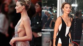 瑪格羅比成為紅毯焦點。（圖／索尼影業提供）