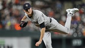 洋基先發投手佛里德（Max Fried）飆13K平生涯新高。（圖／美聯社／達志影像）