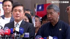 郝龍斌、張亞中今到國民黨中央登記選黨主席。（組合圖／翻攝畫面）