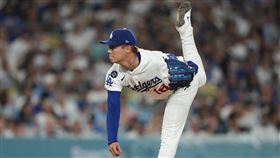 山本由伸先發5.1局退場。（圖／美聯社／達志影像）