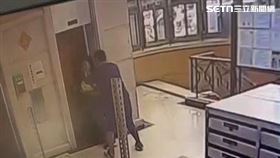 新竹林姓清潔人員將江姓男住戶推下電梯井。（圖／翻攝畫面）