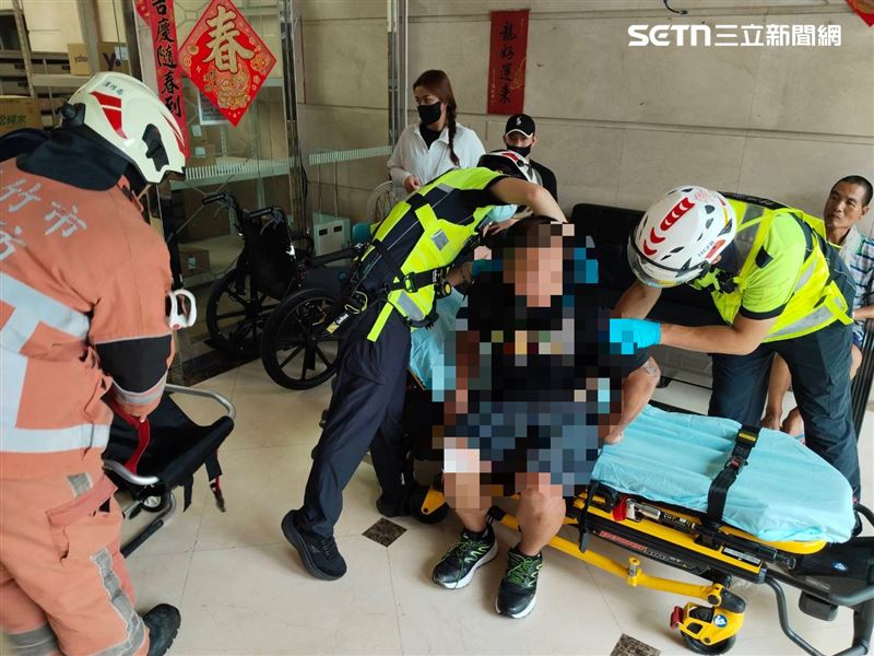 新竹林姓清人江姓男住推下梯井。（／翻面）