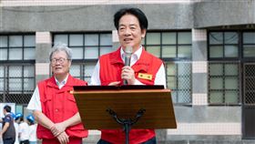 總統賴清德視導「114年國家防災日－各級學校及幼兒園地震避難掩護演練」。（圖／總統府提供） 