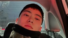 在玹剛入伍時在社群平台上和粉絲分享近況。（圖／翻攝自IG @_jeongjaehyun）