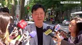 趙少康接受媒體聯訪回應國民黨主席選舉。（圖／翻攝畫面）