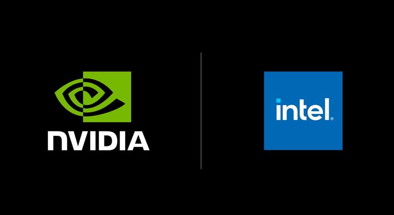 輝達（左）入股英特爾（右）被部分媒體稱為「世紀結盟」。（圖／NVIDIA提供）