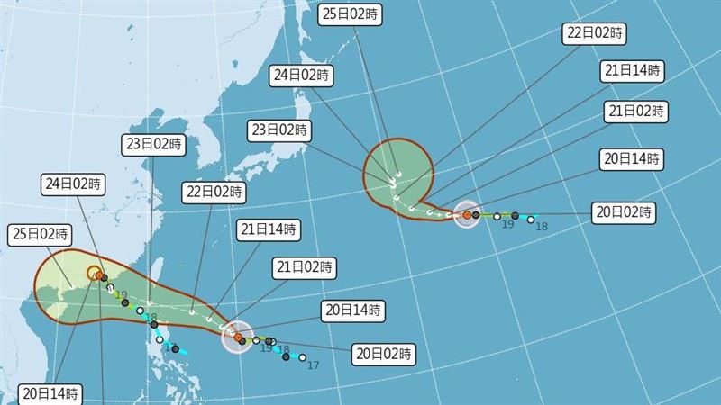 樺加沙颱風估週日海警　專家曝風雨時程