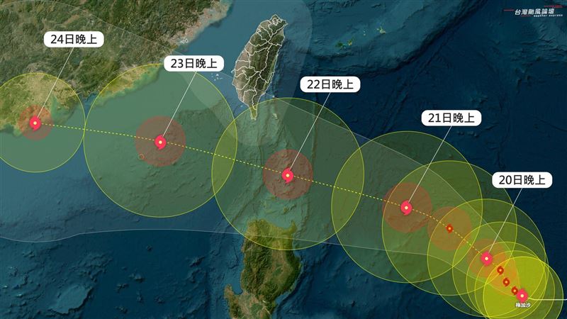 樺加沙爆發性增強中！「1關鍵」離台越近