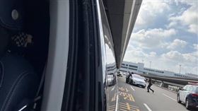 桃園機場,開槍,保大,員警,特斯拉。（圖／翻攝畫面）