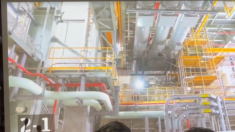 台電說明會揭示廠內畫面。（圖／翻攝畫面）