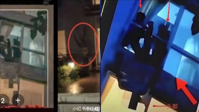 于朦朧腹部被切開取走隨身碟後，換上乾淨衣物，他又再度被推下樓，以營造「意外死亡」的假象。（圖／翻攝自新聞看點 李沐陽YT）