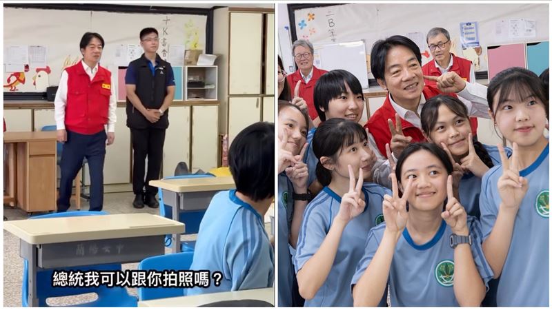 女高中生求合照　賴清德無意1句話被讚爆