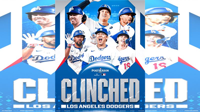 道奇隊連續13年晉級季後賽。（圖／翻攝自X平台 @MLB）