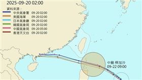 樺加沙颱風的暴風圈，可能在22日觸陸，帶來明顯雨勢。（圖／翻攝自賈新興臉書）