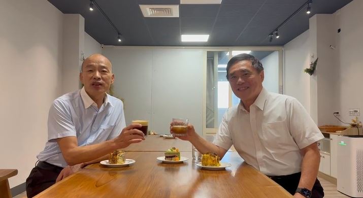 不去國民黨主席辯論！郝龍斌衝雲林與韓國瑜喝咖啡　。（圖／郝辦提供）