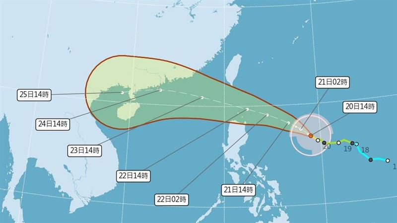 新／暴風橫掃南部「樺加沙」週一升級強颱