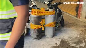 新北,新北市,新店區,公寓,火警,面積,瓦斯,鋼瓶,火勢,燒燒傷,管線圖片描述。（圖／翻攝畫面）