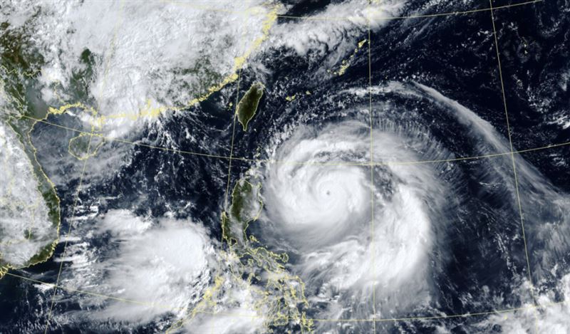 屏東縣宣布22日枋山鄉、車城鄉、恆春鎮、獅子鄉、牡丹鄉、滿州鄉等6鄉鎮停班停課。（圖／氣象署）