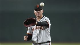  鄧愷威21日登板交手道奇。（圖／美聯社／達志影像）