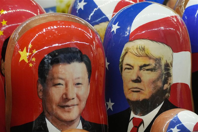 中國國家主席習近平（左）與美國總統川普（右）。（圖／美聯社／達志影像）