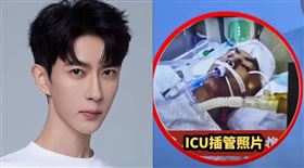 于朦朧在9月11日墜樓身亡後，網瘋傳第一次送醫搶救畫面。（圖／翻攝自于朦朧微博、于朦朧粉絲後援會微博）